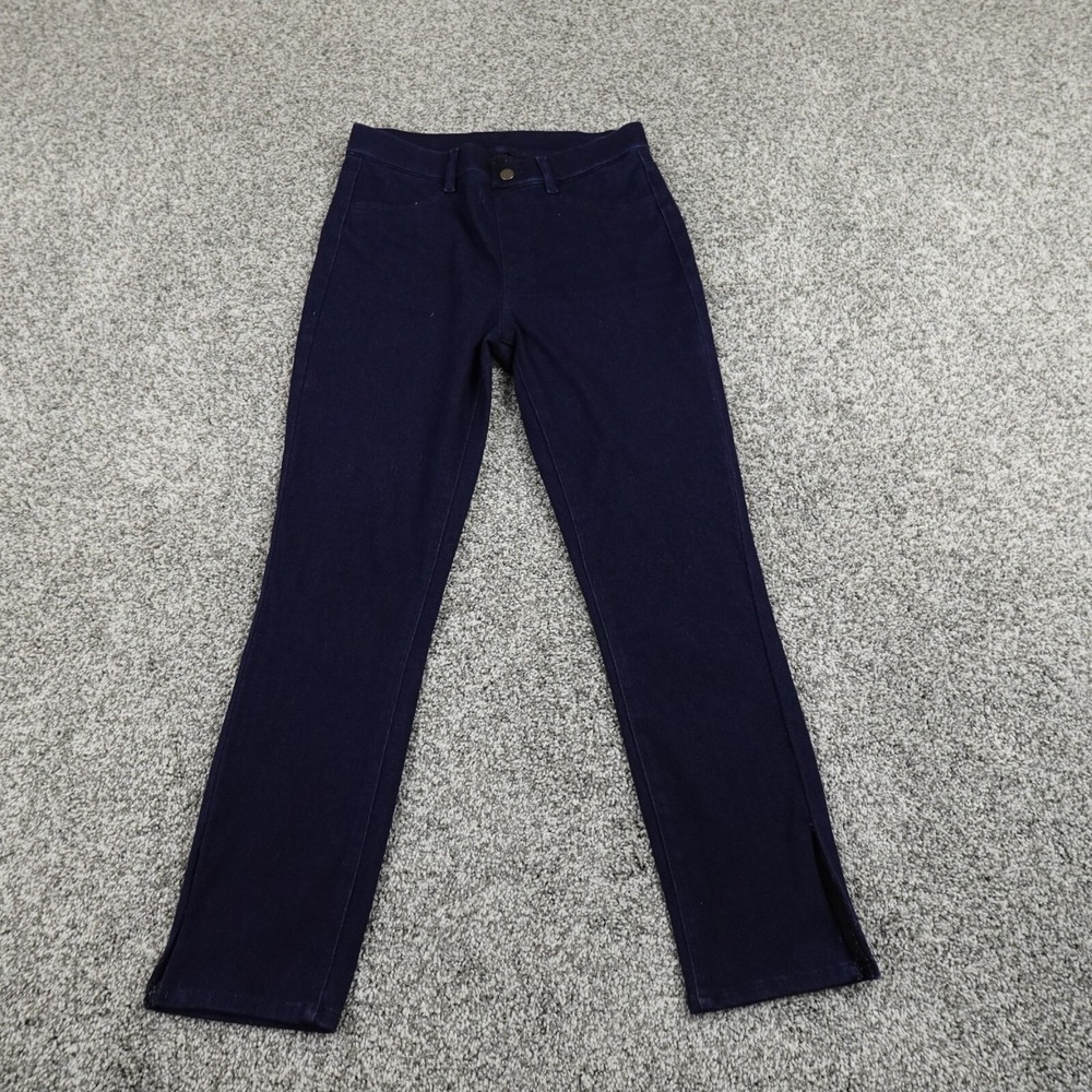 Uniqlo Jeans Womens Small Dark Blue Denim Pants Ultra Stretch Crop Skinny Flex
